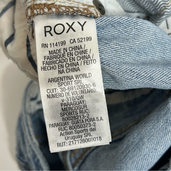 Roxy Button Fly Denim Shorts - Picture 9 of 12